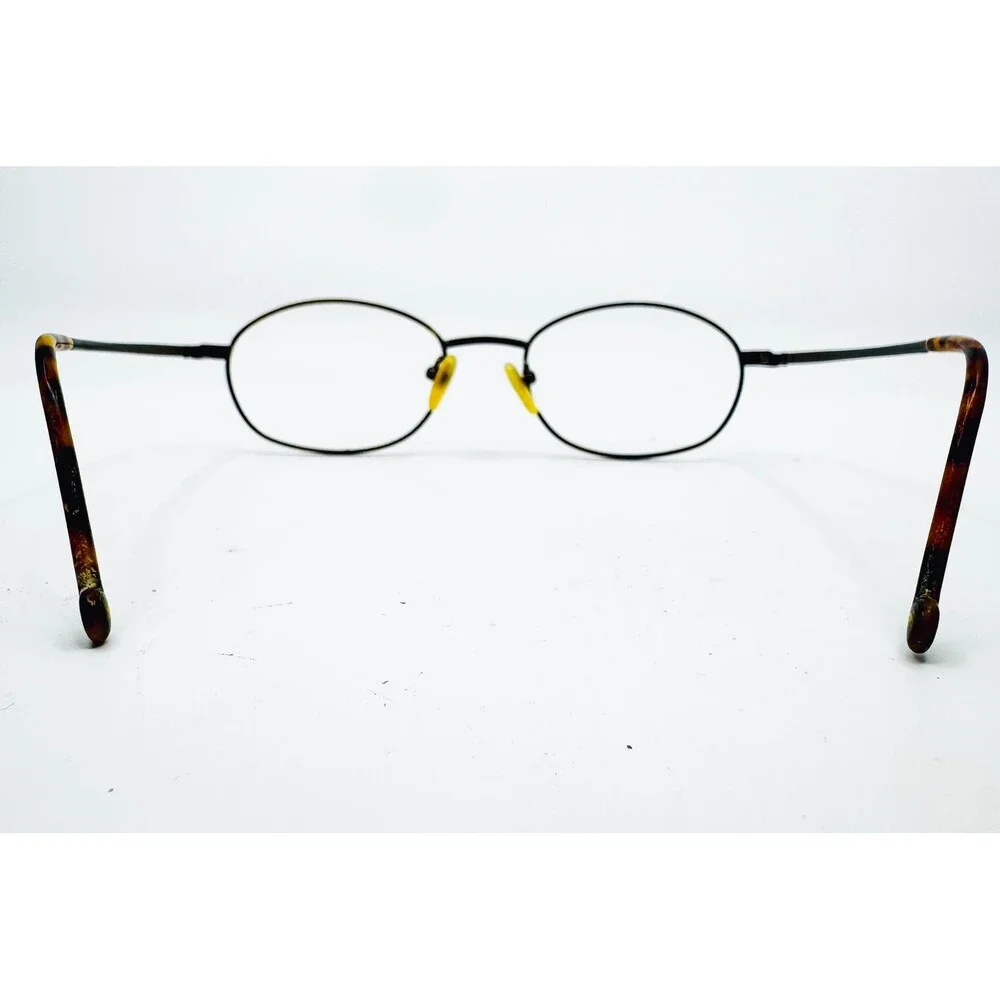 Smart Clip 209 Eyeglass Frames Unisex Gold Brown Oval 53-20-140